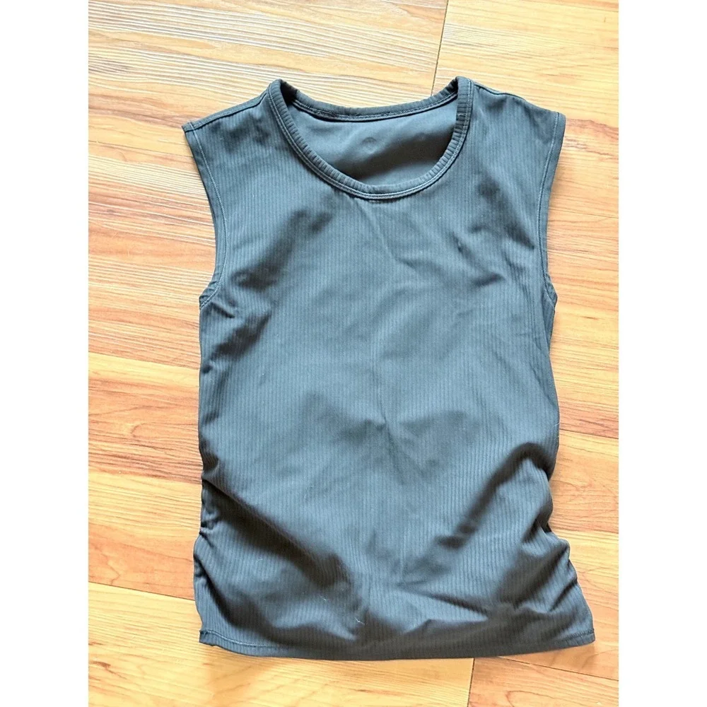Lululemon All it takes Back-twist ribbed‎ Tank Top Black Women
